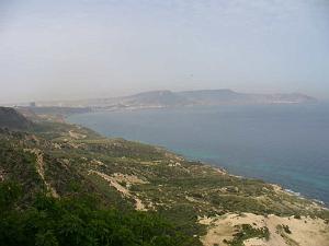 ORAN vue de canastel au loin Oran